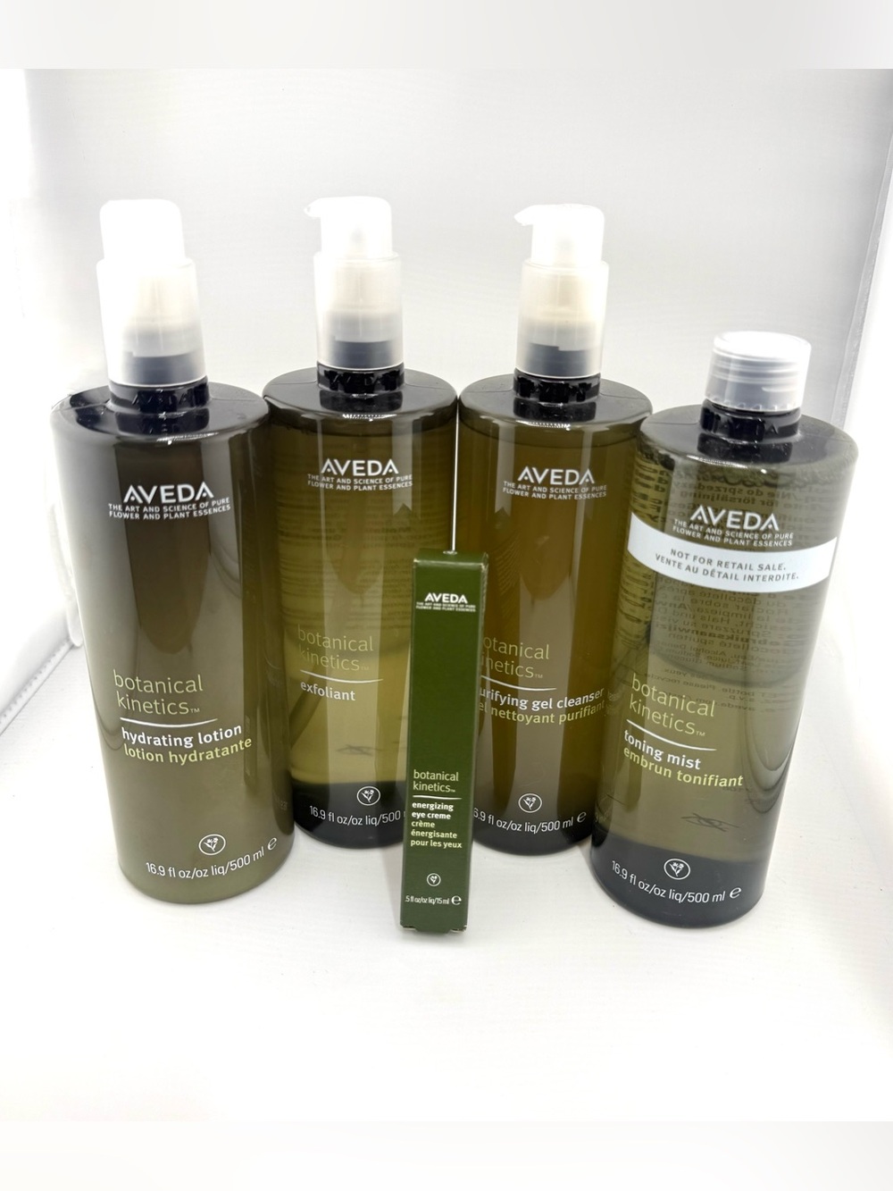 AVEDA Botanical Kinetics Skincare Set Hydrating Lotion Gel Cleanser Exfoliant